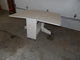 Roll Around Bench w/Drop Leaf