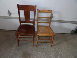 2 Wood Chairs
