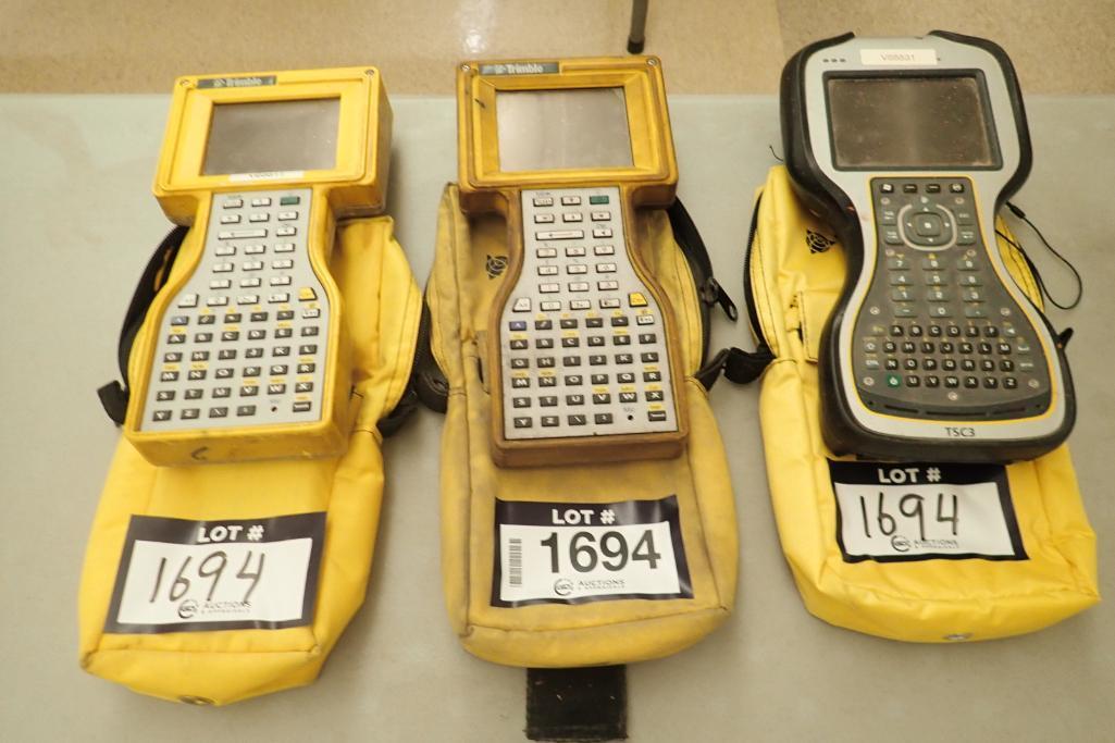 Lot of 3 Trimble Data Collectors.
