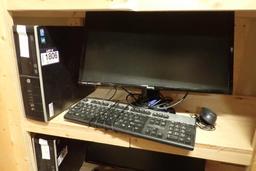 Lot of HP Desktop Computer, Benq Senseye3 Flatscreen Monitor, Keyboard and Mouse.