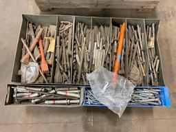 Lot of Asst. Jack Hammer Bits, Concrete Anchors, etc.