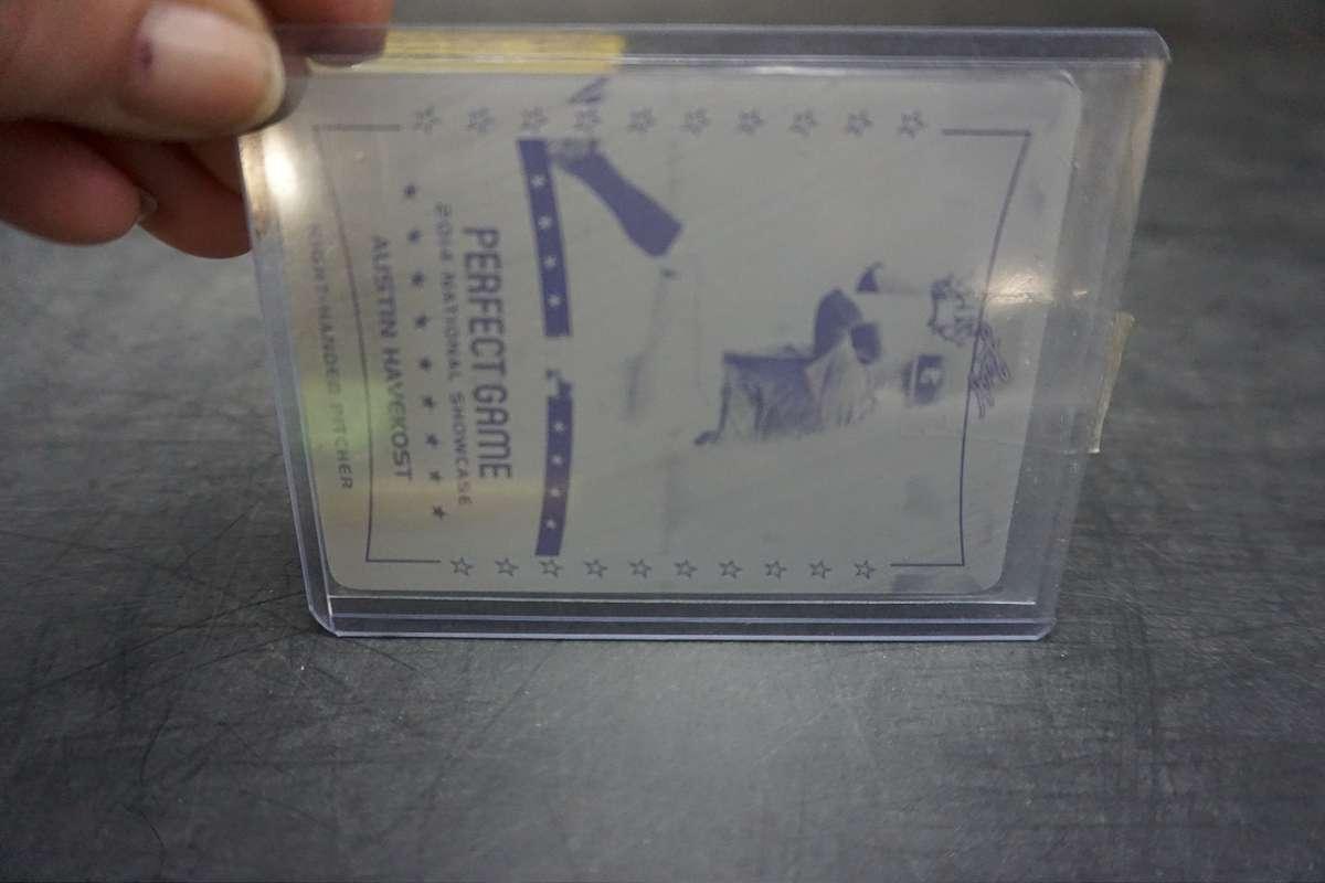 2014 Leaf Perfect Game Printing Plate. Austin Havekost Baseball