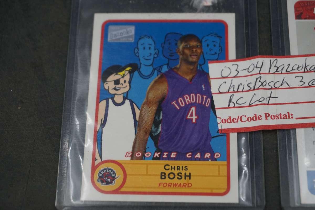 03-04 Bazooka Chris Bosh Rookie NBA Basketball Cards
