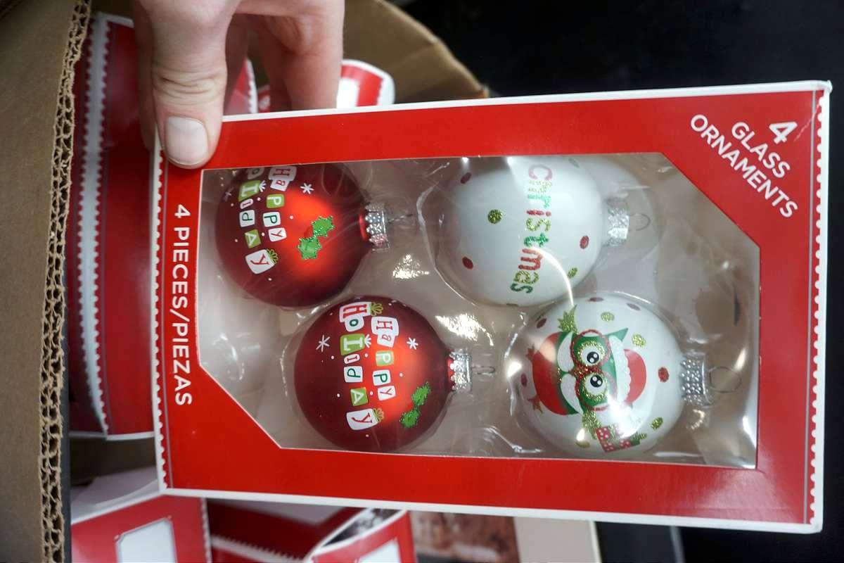 Pie Face sky high. Christmas ornaments. And more.