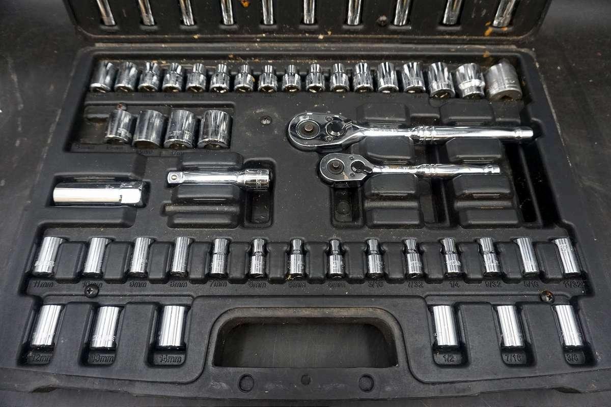 Socket and wrench set. Stanley.