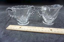 Fostoria Cream & Sugar