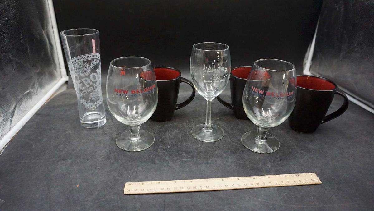 Beer Glasses, Wine Glass & Mugs