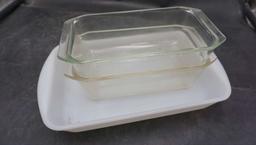 Glasbake Casserole Dish & 2 More Baking Dishes