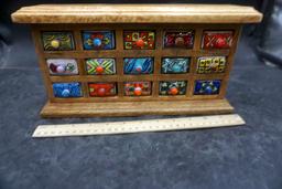 Wooden Cabinet W/ Multi-Colored Drawers (From World Market)