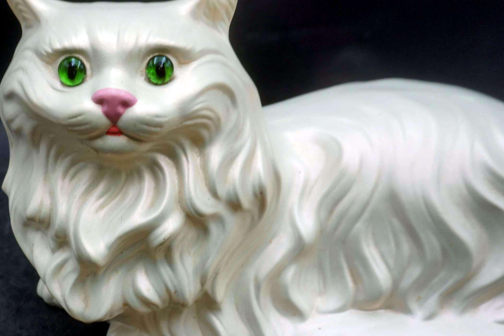 White Cat Figurine