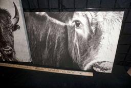 Canvas Pictures - Cow & Buffalo
