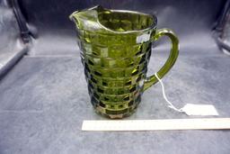 Fostoria Pitcher (Avocado Green - 1960'S)