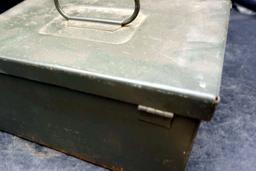 Green Metal File Box