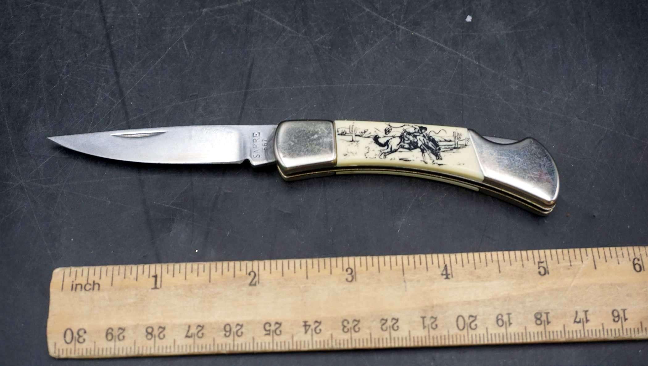 Sabre 667 Bucking Bronc Folding Knife