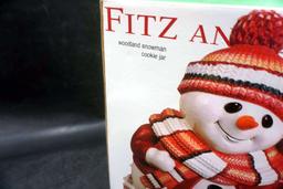 Fitz And Floyd Snowman Cookie Jar