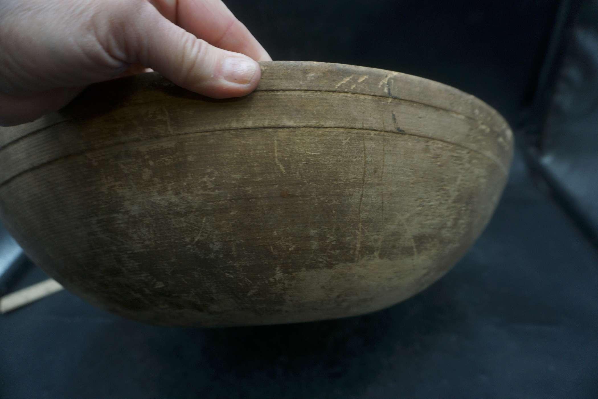 Large Wooden Bowl (Rustic)