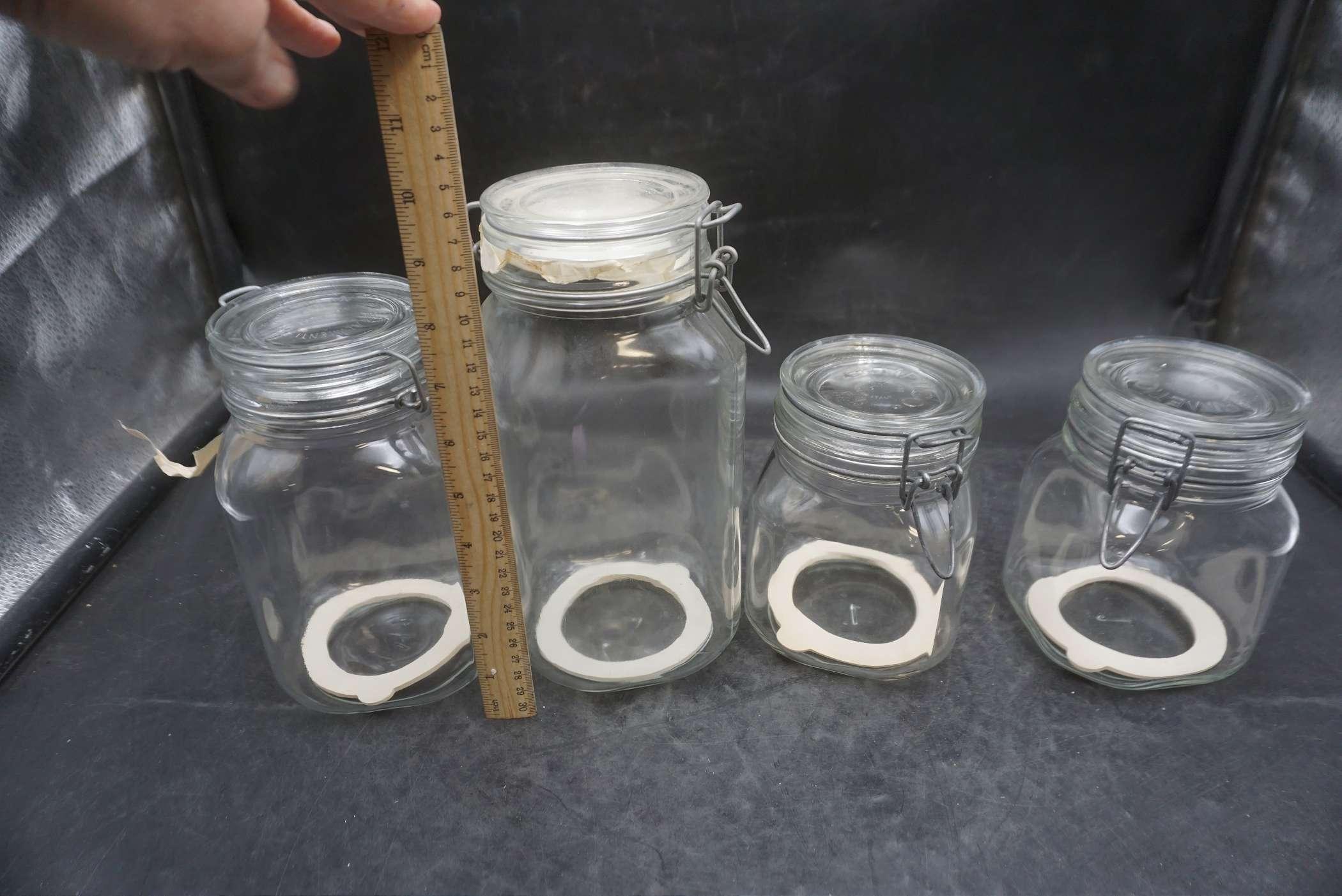 4 - Ermetico Glass Jars