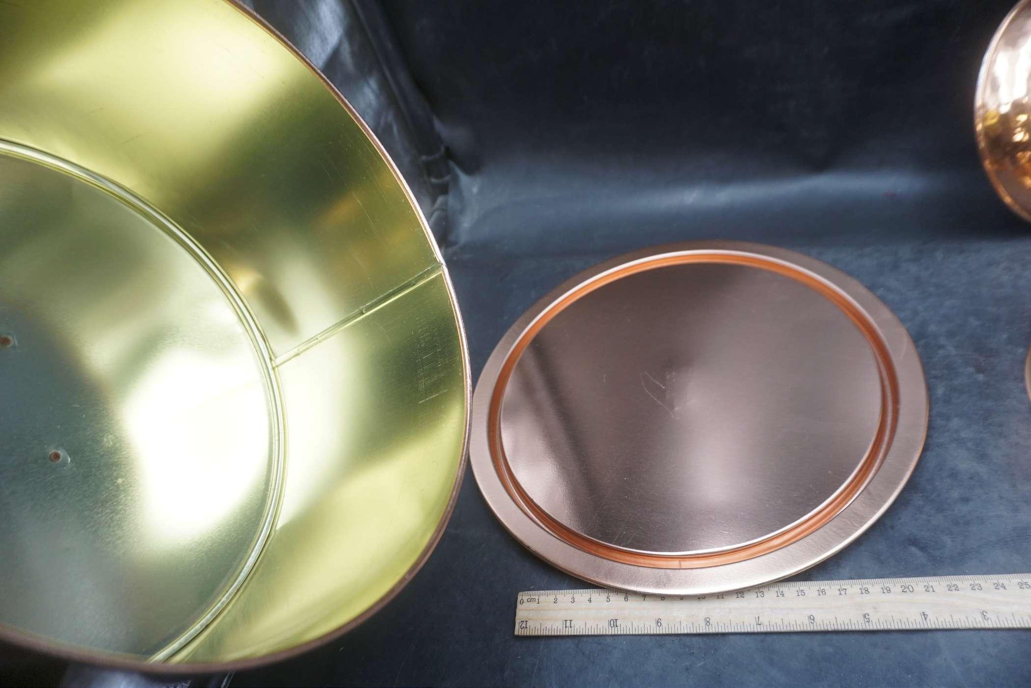 Copper Cake Carrier & Pans