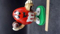 Red Football M&M Candy Dispenser