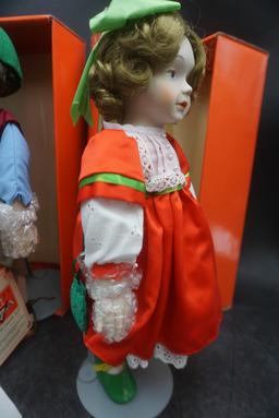 2 - Hallmark Doll Collection Dolls "Christmas Carol" & "Little Drummer Boy"