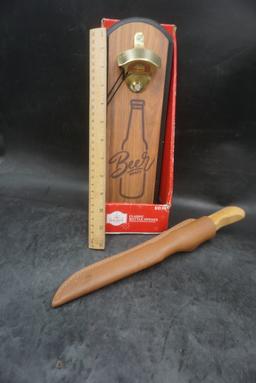 Classic Bottle Opener & Knife W/ Sheath