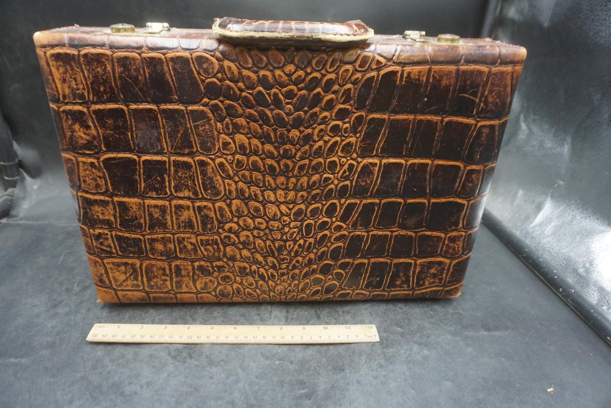 Alligator Skin Looking Briefcase