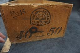 Wooden Crate W/ Vivitar Camera, Flashes & Lenses
