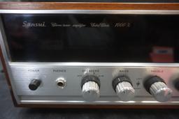 Sansui Stereo Tuner Amplifier Solid State 1000X - Calibrated, Works Perfectly (Made In Germany)