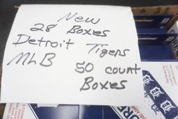 28 Boxes - Detroit Tigers Mlb Cure-It Brand Adhesive Bandages