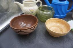 Terra Cotta Planters, Watering Cans, License Plates, Ruffle Plate, Bowls