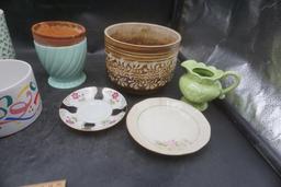 Pots, Planters, Bowls, Plate & Creamer