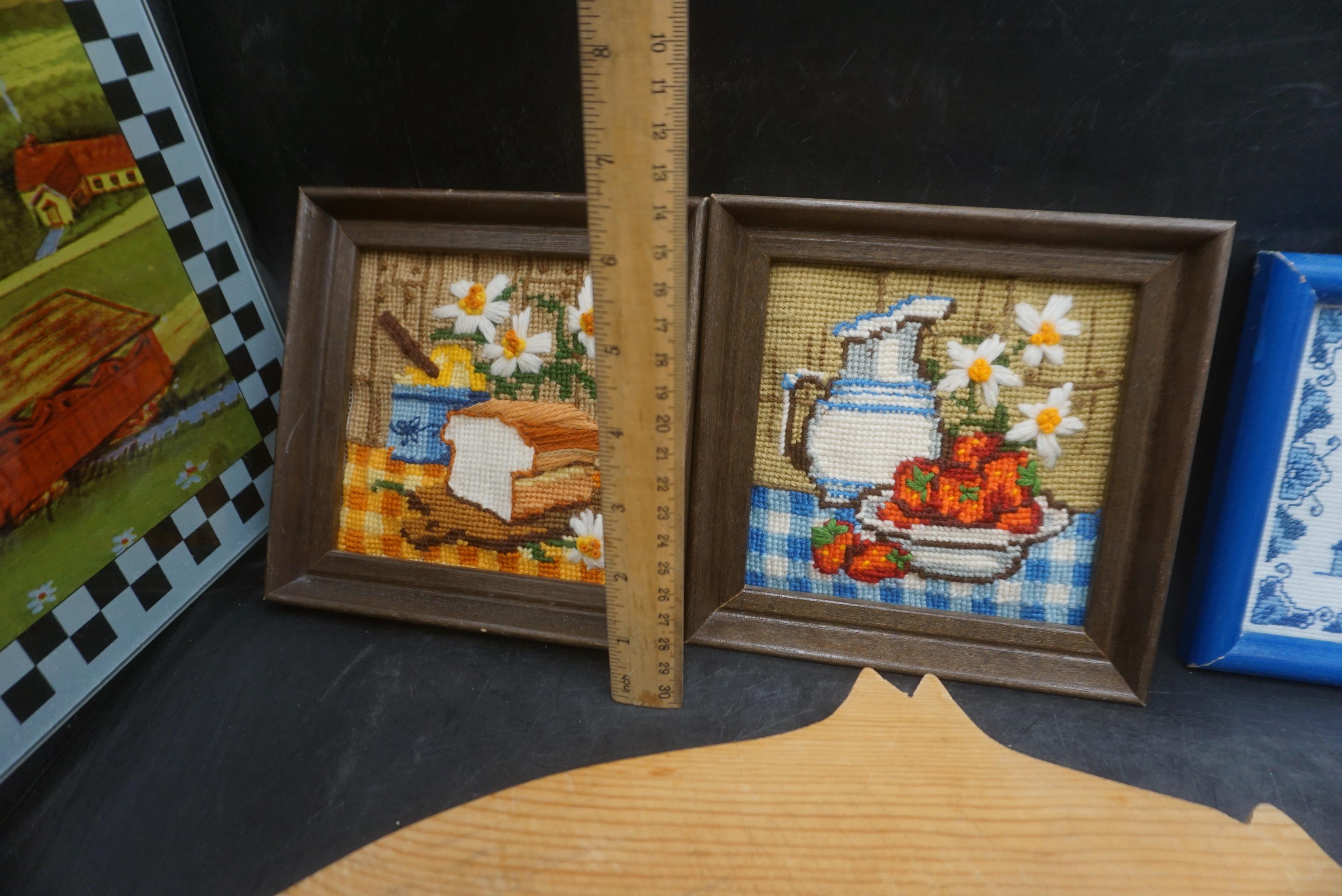 Cutting Boards, Wooden Spoon Holder, Tray, Pictures, Illinois Cast Iron Wall Piece