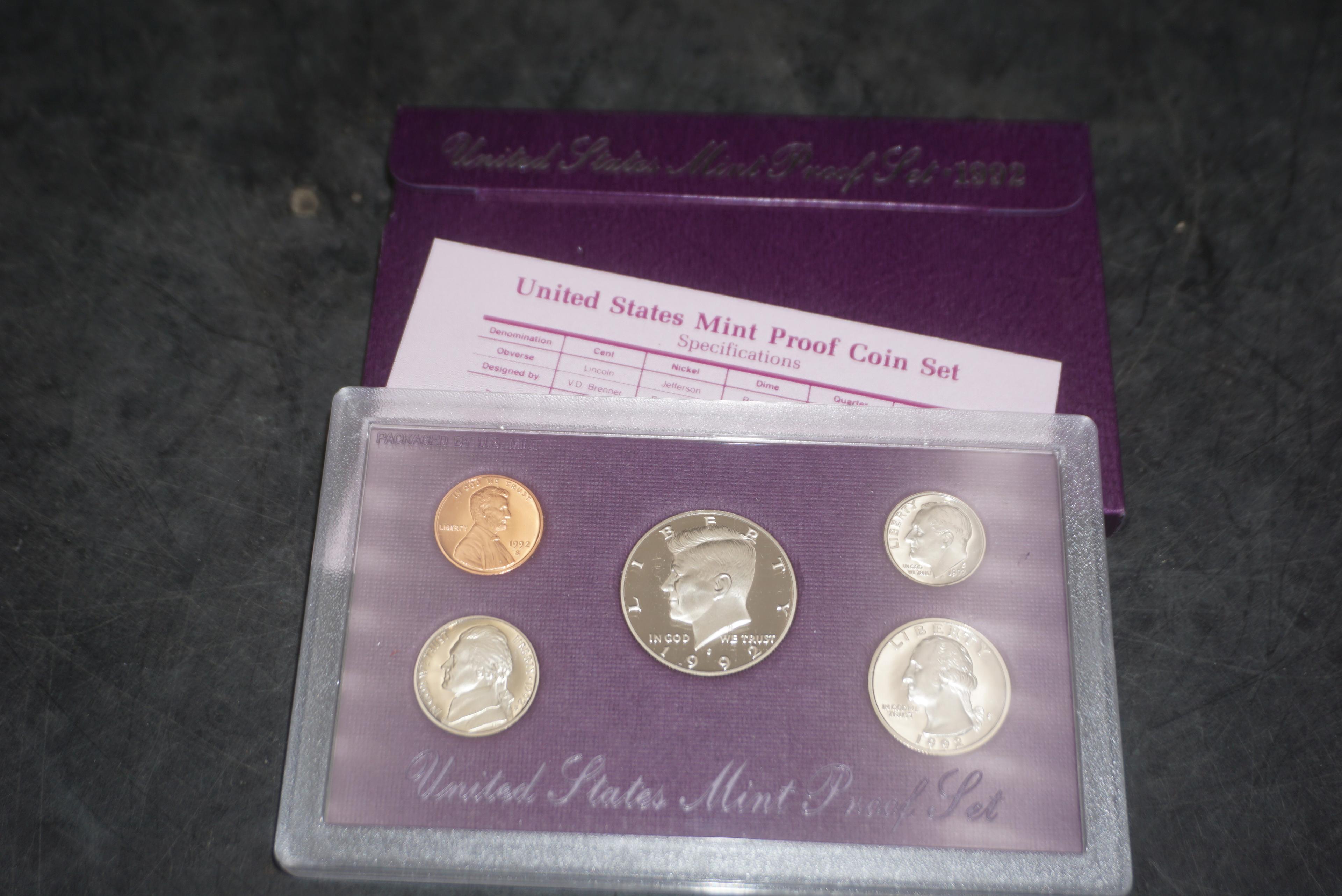 1992 United States Mint Proof Set