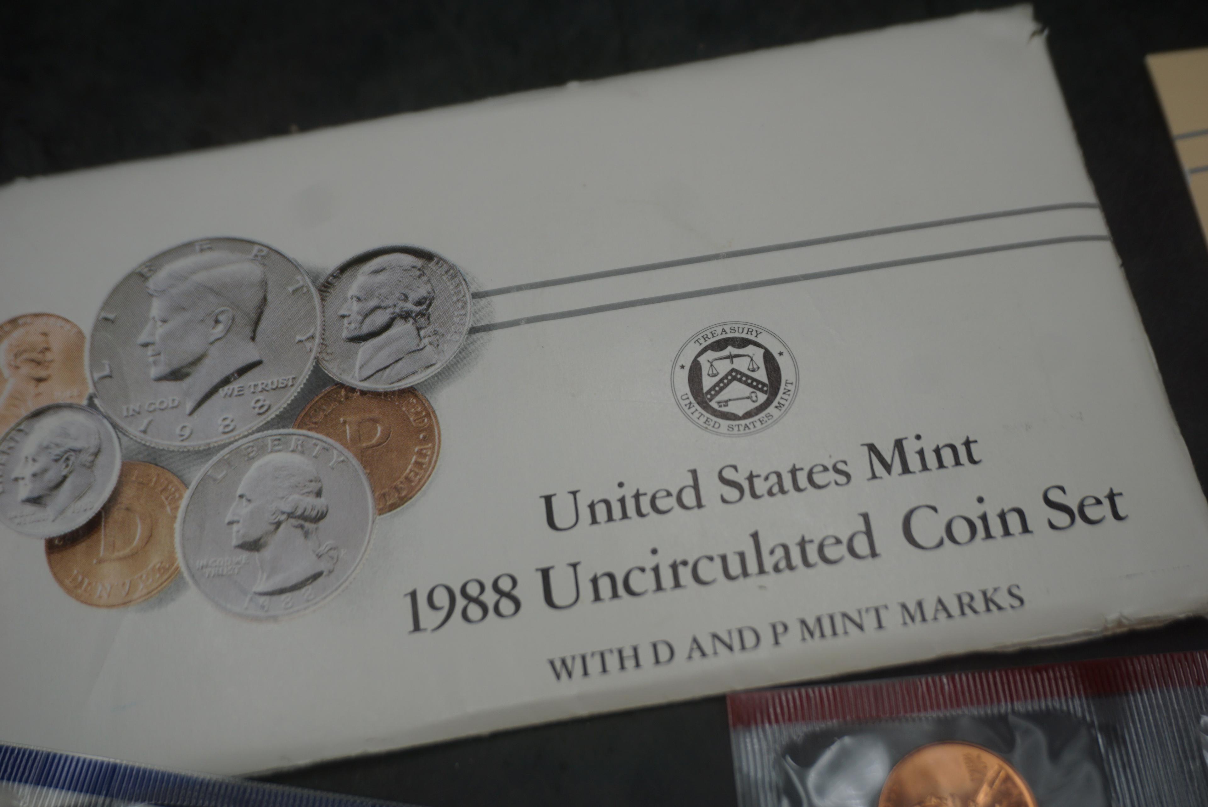 1988 United States Mint Uncirculated Coin Sets