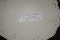 4 - Pioneer Woman Farmhouse Lace Dinner Plates