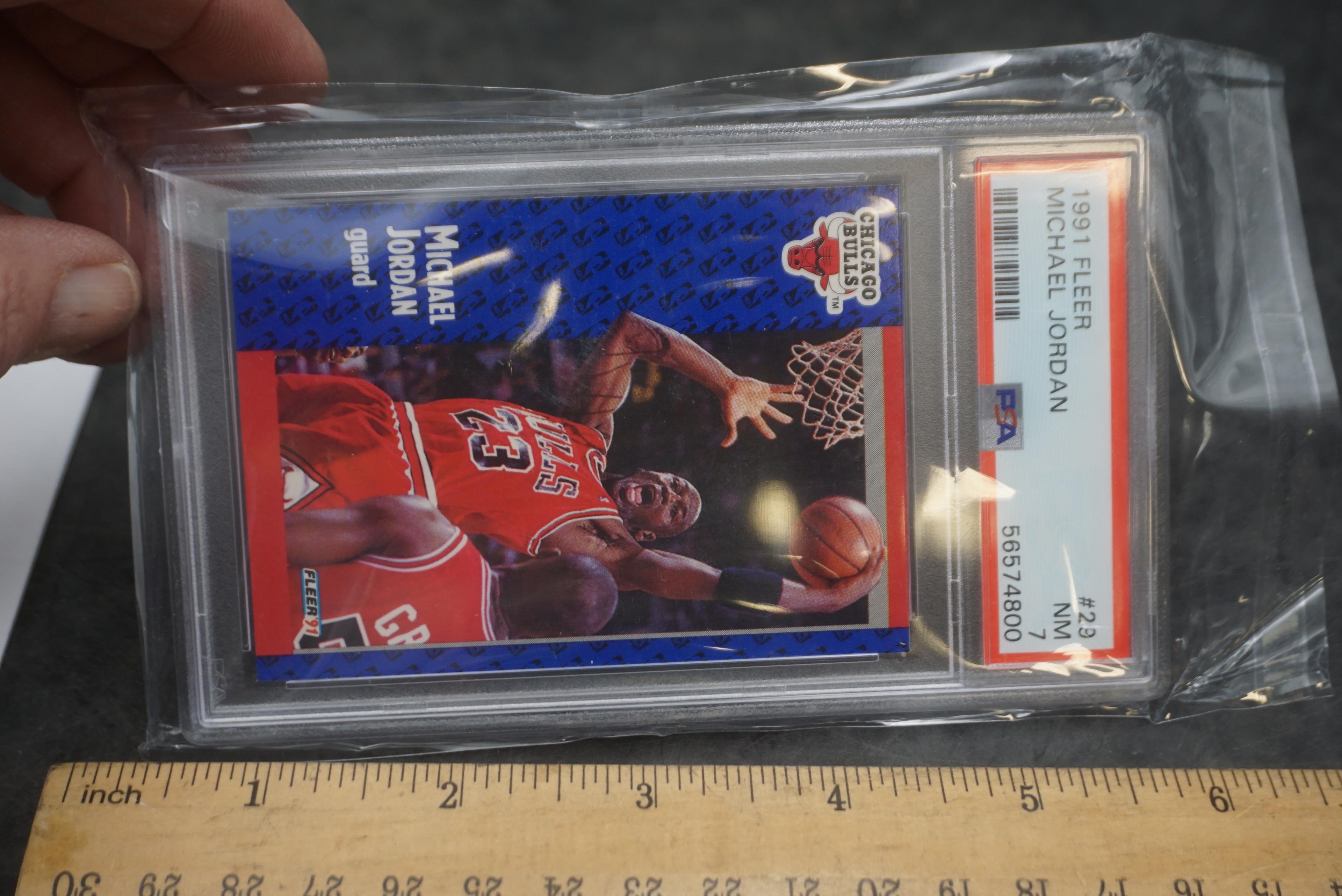 Psa Graded 1991 Fleer Michael Jordan Basketball Card