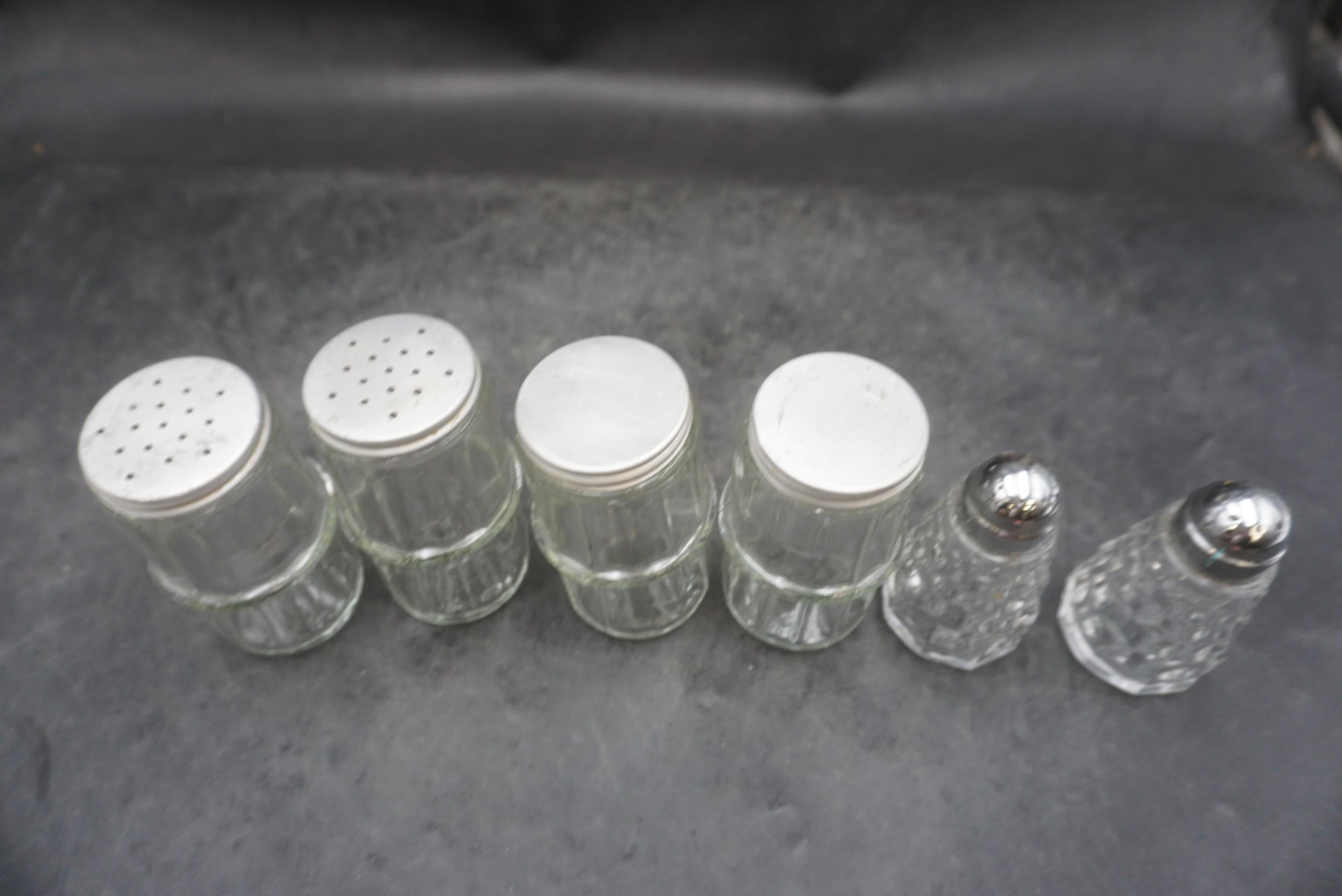3 - Sets Of Glass Shakers