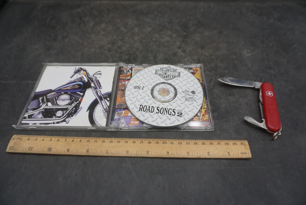 Harley-Davidson Road Songs Vol. 2 Cd & Swiss Army Pocket Knife