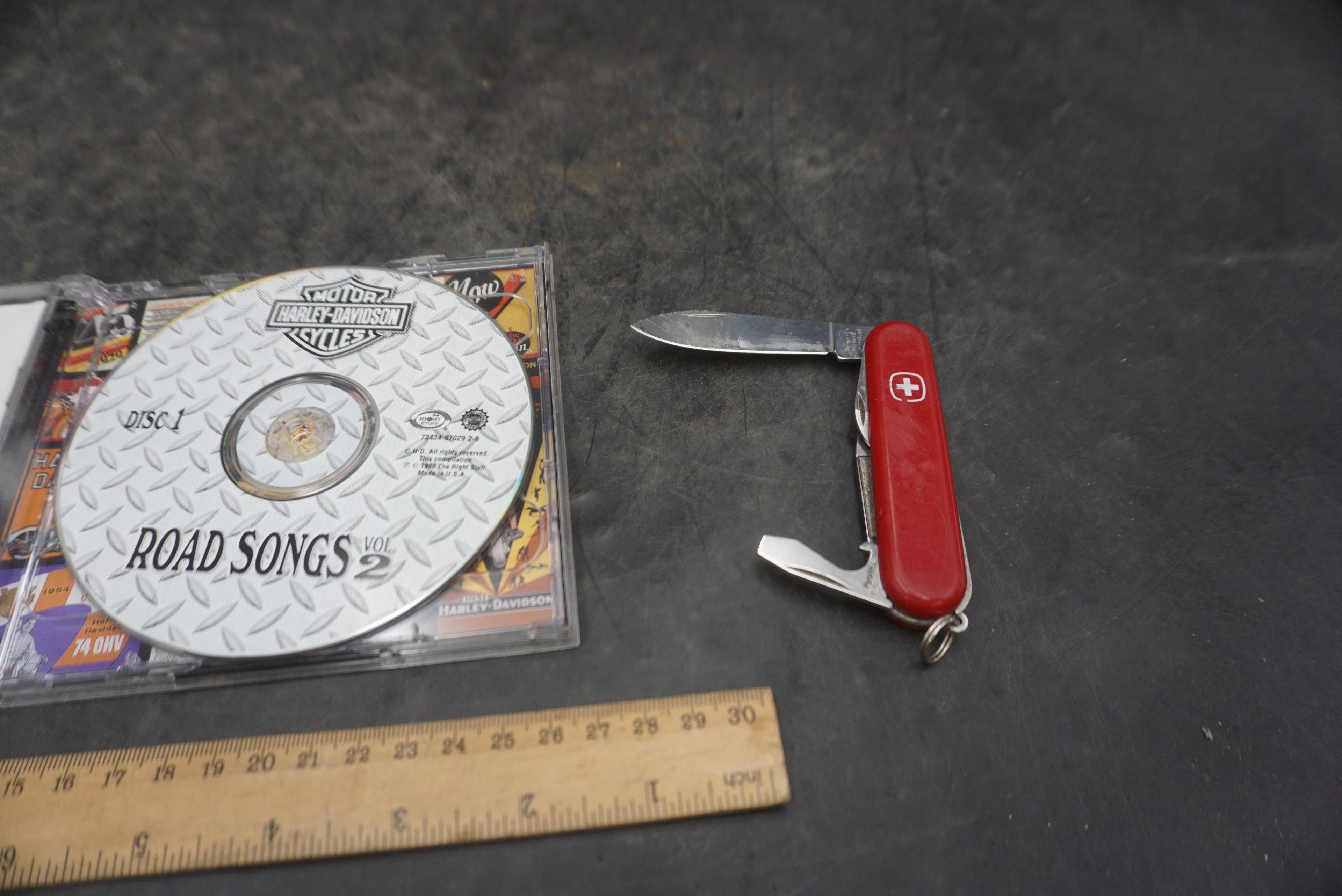 Harley-Davidson Road Songs Vol. 2 Cd & Swiss Army Pocket Knife