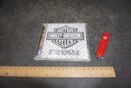 Harley-Davidson Road Songs Vol. 2 Cd & Swiss Army Pocket Knife