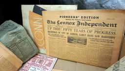 Printing Newspapers - From Old Lennox Independent Building!