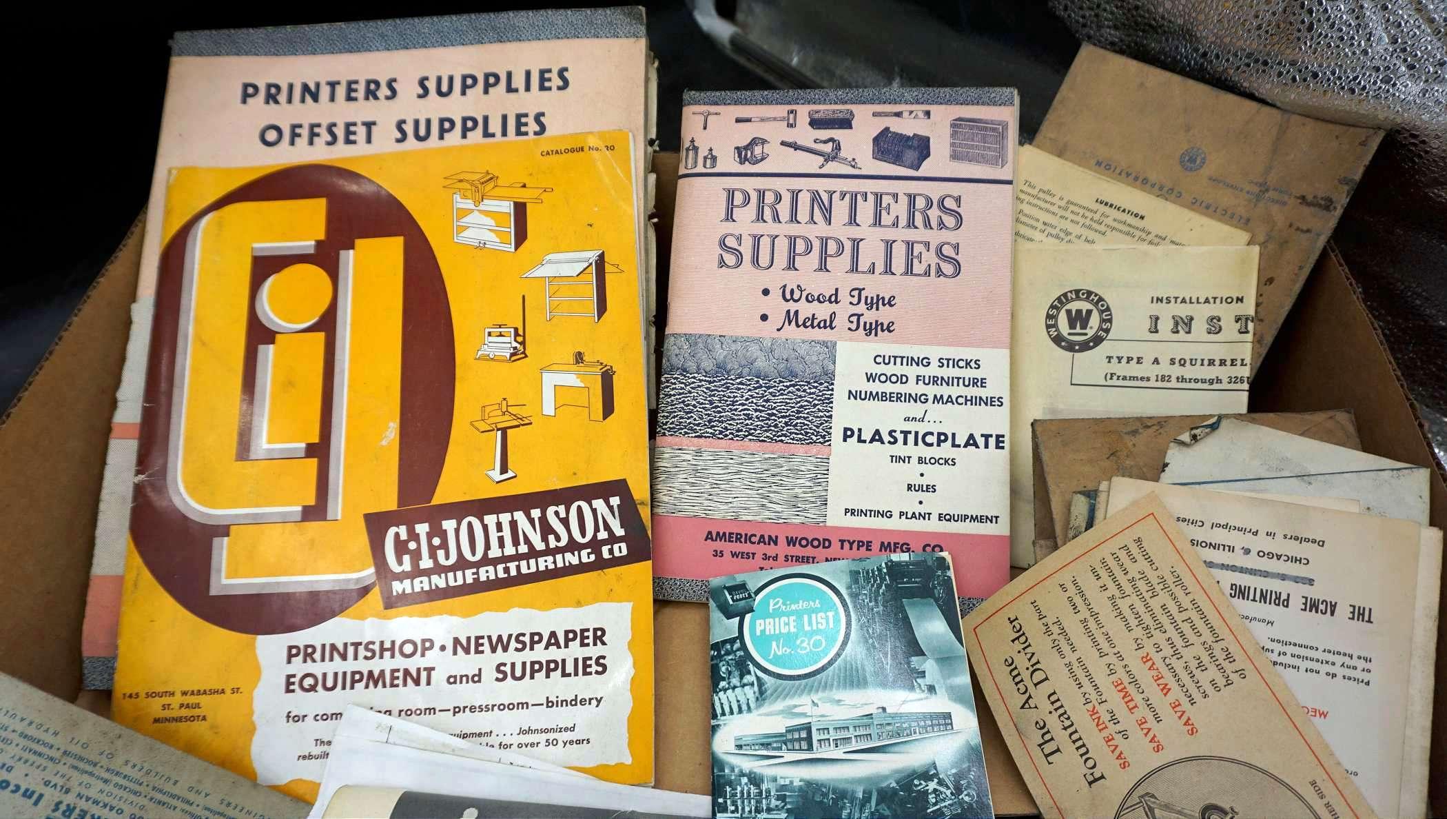 Printing Books, Pamphlets - From Old Lennox Independent Building!