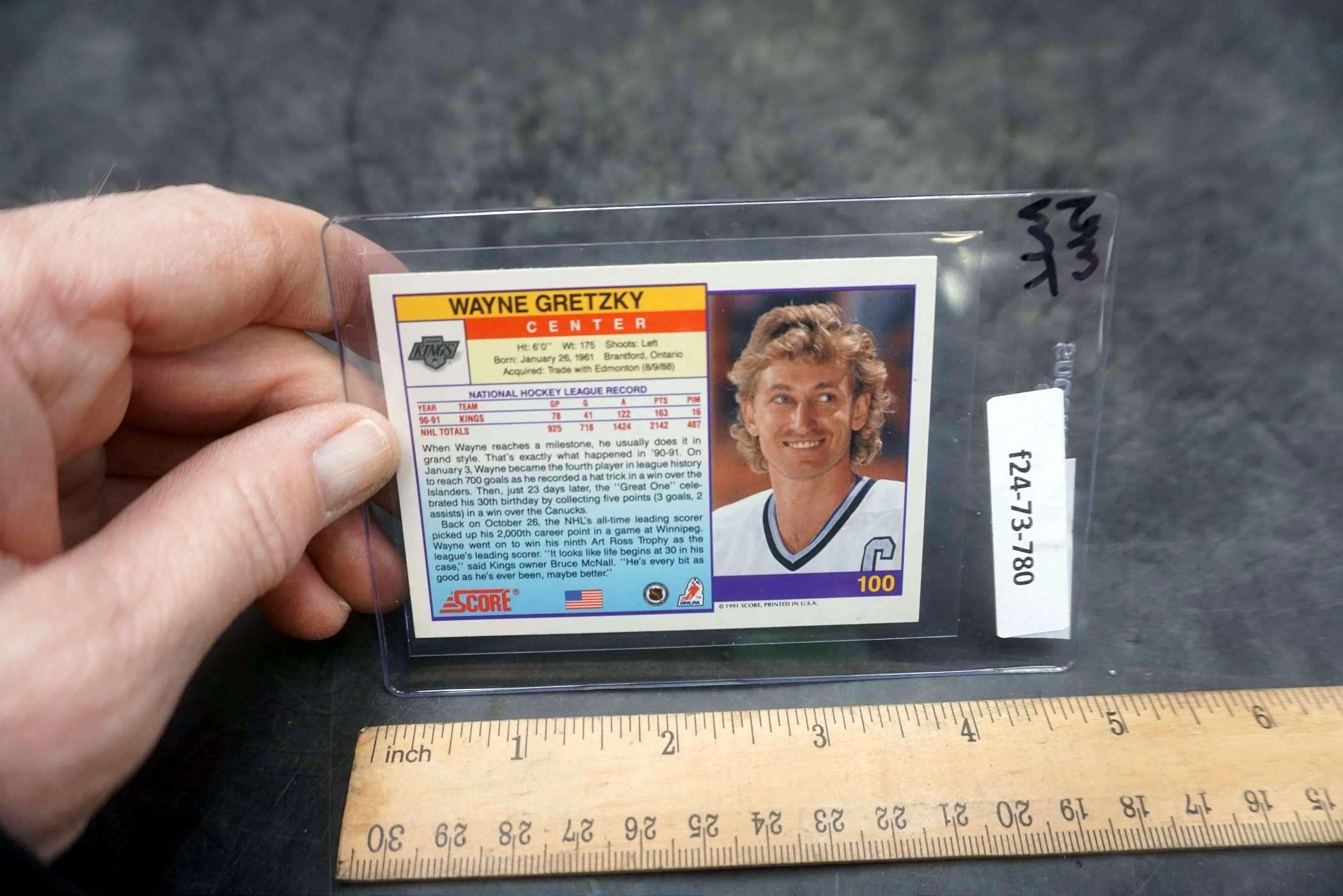 1991 Score Wayne Gretzky Hockey Card