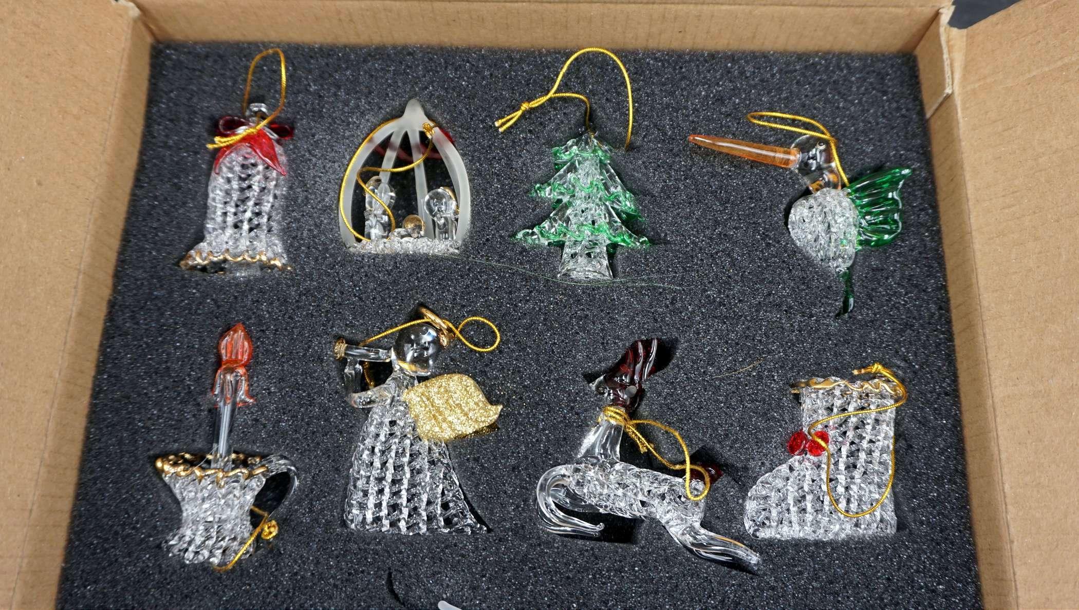 Collection Of Blown Glass Ornaments