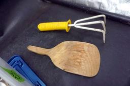 Plastic Tub W/ Assorted Kitchen Utensils & Tools