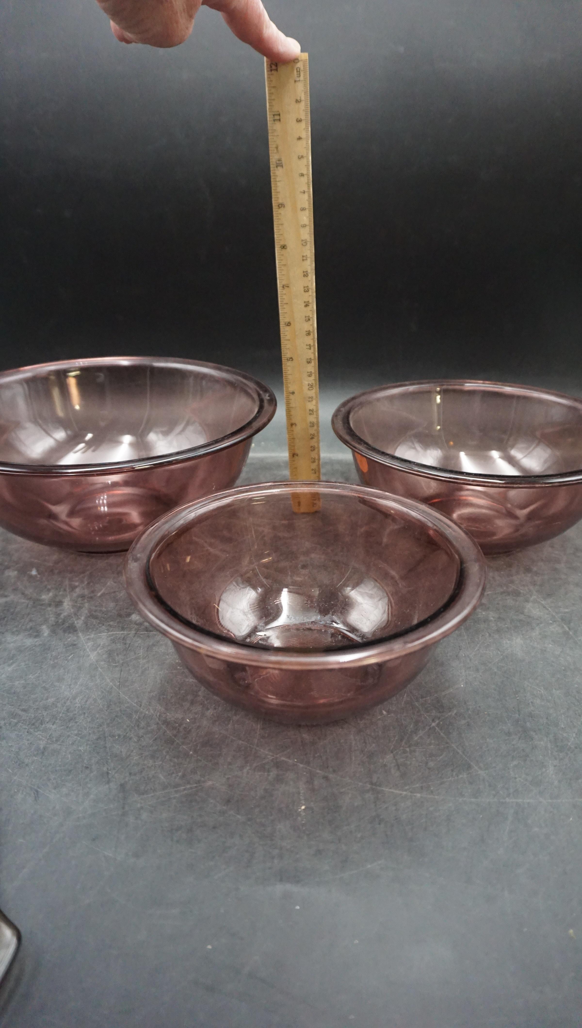 Nesting Glass Bowls & Nesting Glass  Lids