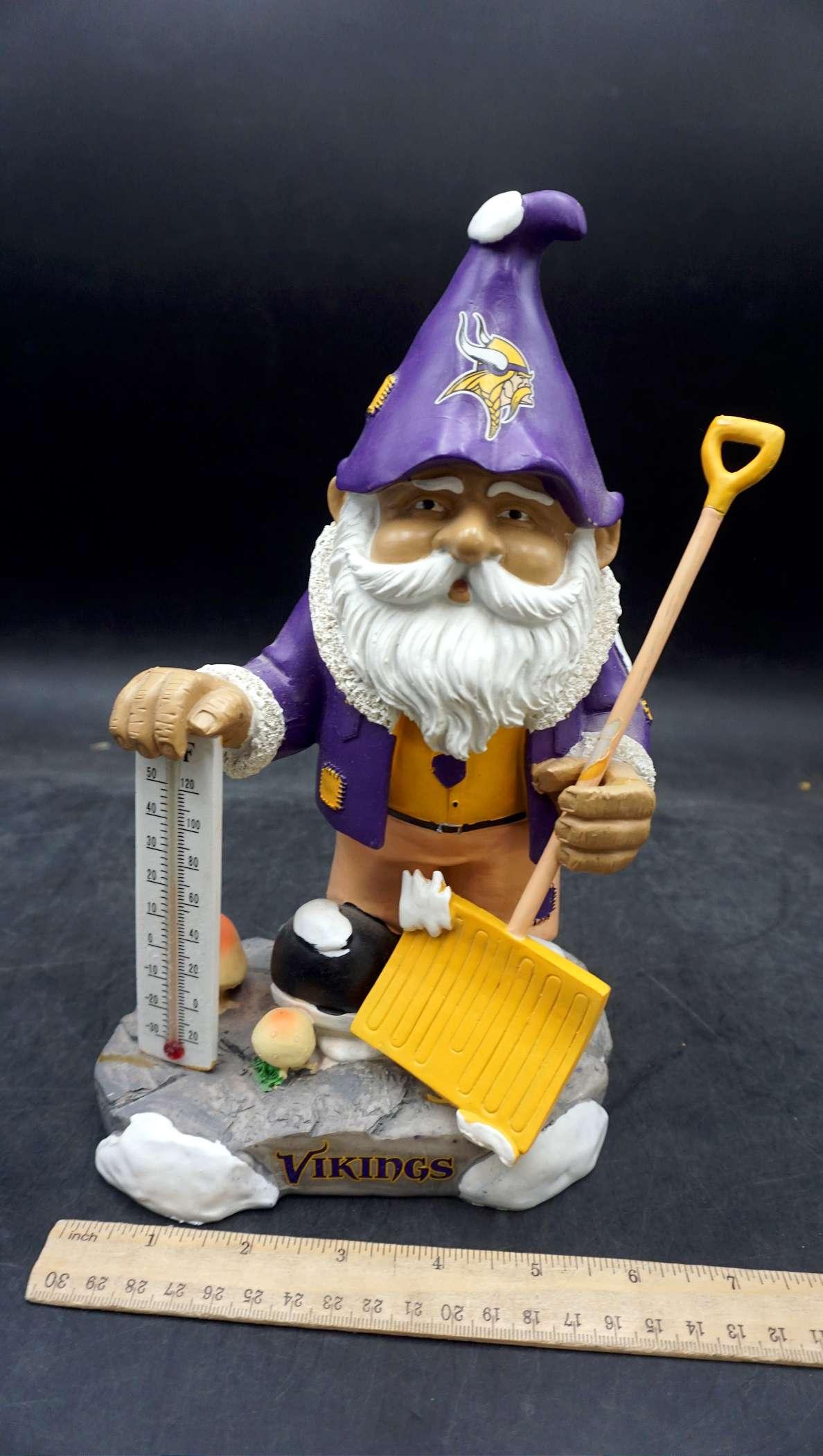 Minnesota Vikings Gnome Thermometer