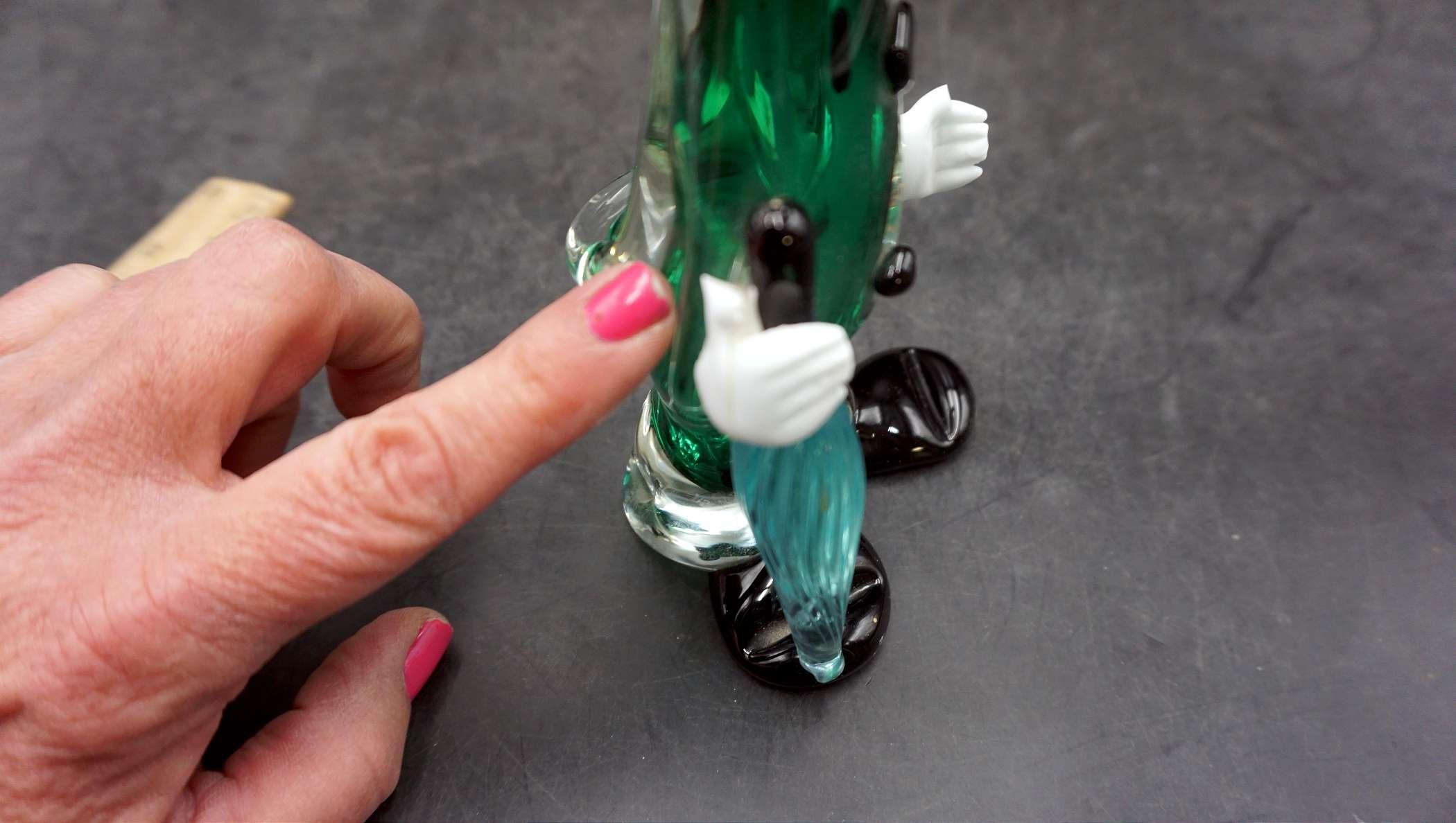 Glass Clown Sculpture