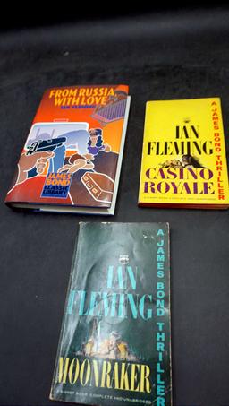 3 Books - From Russia, With Love, Casino Royal & Moonraker