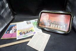 Lawrence Welk Literature & The Champagne Music Makers Tray